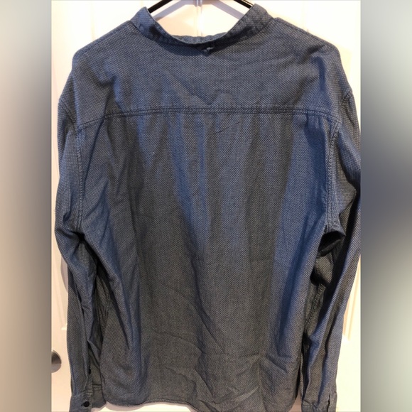 Armani Jeans TM Blue Men’s Authentic HalfButton Down Long Sleeve Shirt XL - Picture 9 of 14